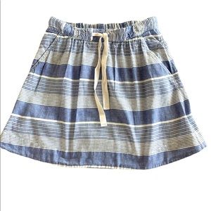 Gap XS Striped Mini Skirt